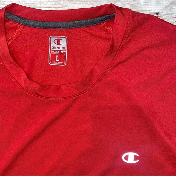 Champion large Red workout LS Shirt - Picture 2 of 3